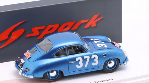 1/43 Spark Porsche 356 1500 No.373 Rally Monte Carlo 1955 A. Graça - F. Nogueira Car Model