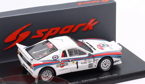 1/43 Spark Lancia 037 Rally No.1 Winner Monte Carlo Rally 1983 Walter Röhrl Car Model