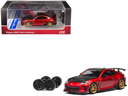 1/64 CM Model Subaru BR-Z BRZ Varis Widebody (Metallic Red) Diecast Car Model