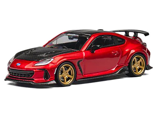 1/64 CM Model Subaru BR-Z BRZ Varis Widebody (Metallic Red) Diecast Car Model
