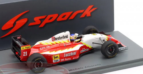 1/43 Spark 1993 Formula 1 BMS Lola Scuderia Italia T93/30 No.21 Belgium GP 1993 Michele Alboreto Car Model