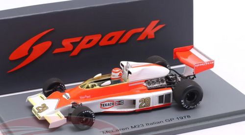 1/43 Spark 1978 Formula 1 McLaren M23 No.29 Italian GP 1978 Nelson Piquet Car Model