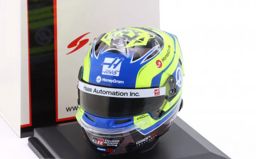 1/43 Spark 2025 Formula 1 MoneyGram Haas F1 Team Ollie Bearman Helmet Model