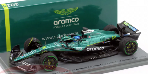 1/43 Spark 2025 Formula 1 Lance Stroll Aston Martin AMR25 #18 6th Australian GP Car Model