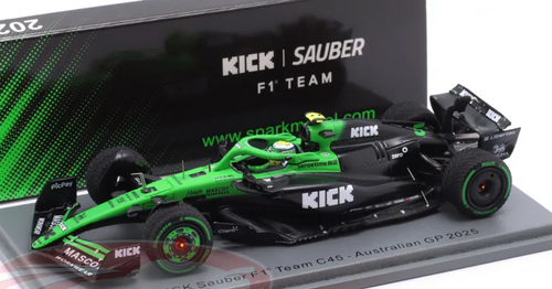 1/43 Spark 2025 Formula 1 Kick Sauber Stake F1 Team Kick Sauber #5 Gabriel Bortoleto Car Model