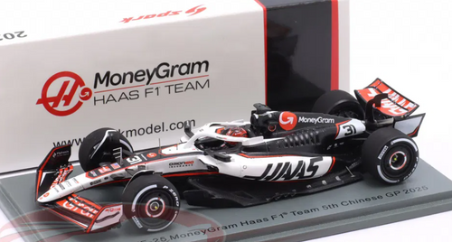 1/43 Spark 2025 Formula 1 Haas MoneyGram Haas F1 Team #31 Esteban Ocon Car Model