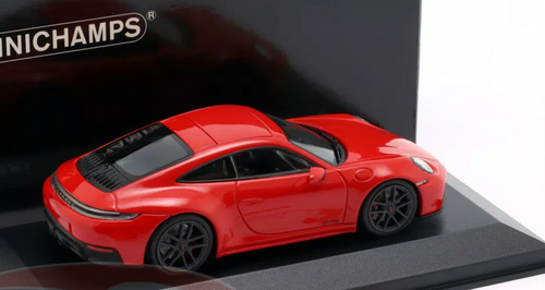 1/43 Minichamps 2024 Porsche 911 992.2 Carerra GTS (Red) Diecast Car Model