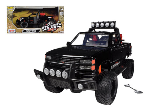 モーターマックス 1/24 1992 GMC シエラ GT PICKUP BLK 1992 GMC Sierra GT Black Pickup Truck 1/24 Diecast Model by