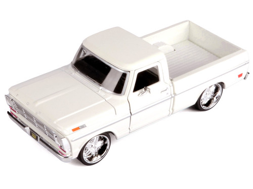 1969 Ford F-100 Pickup Truck Cream "Timeless Legends" Series 1/24 Diecast Model Car by Motormax