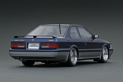 1/18 IG Ignition Model Nissan Leopard (F31) Ultima V30TWINCAM TURBO Dark Blue/Silver Car Model IG1556