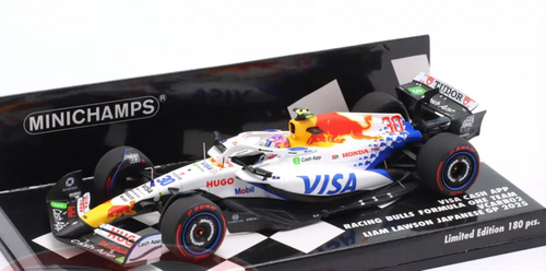 1/43 Minichamps 2025 Formula 1 Japan GP Visa Cash RB F1 Team Vcarb 02 #30 Liam Lawson Car Model