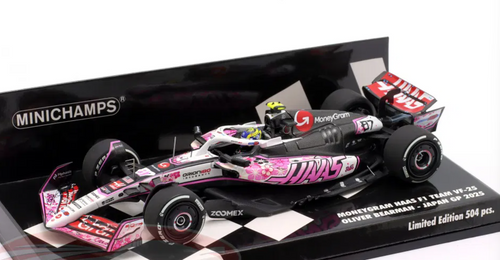 1/43 Minichamps 2025 Formula 1 Japan GP Moneygram HAAS F1 Team VF-25 #87 Oliver Bearman Car Model