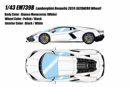 1/43 Makeup 2024 Lamborghini Revuelto (Viola Parsifae Purple) Car