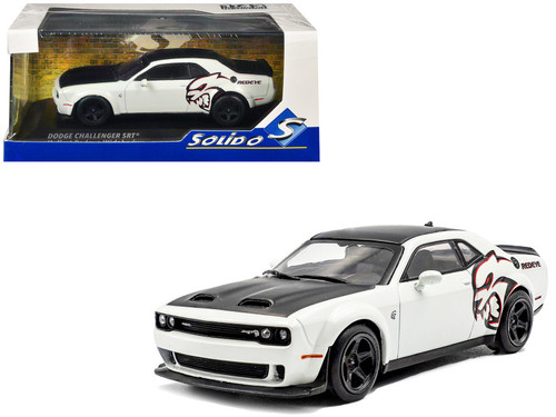 1/43 Solido 2020 Dodge Challenger SRT Hellcat Redeye Widebody Custom White Knuckle Diecast Car Model