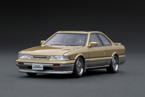 1/43 IG Ignition Model Nissan Leopard (F31) Ultima V30TWINCAM TURBO Gold/Silver Car Model