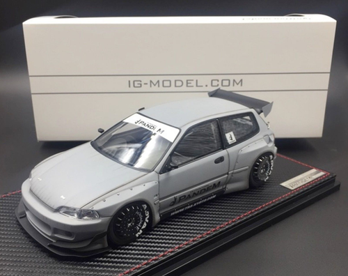 1/18 IG Ignition Model Pandem Honda Civic EG6 (Air Force Grey) Car Model IG1471