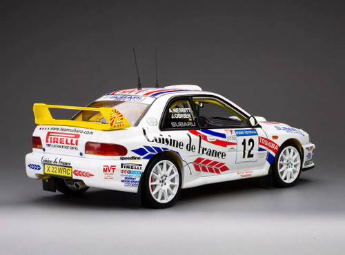 1/18 Sunstar 2002 Subaru Impreza S6 WRC '00 #12 A.Nesbitt, J.O'Brien Winner Jim Clark Memorial Rally 2002 Diecast Car Model