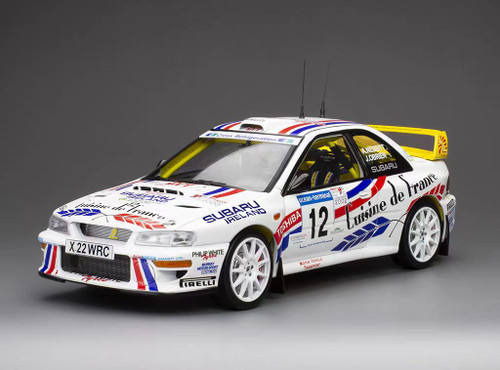 1/18 Sunstar 2002 Subaru Impreza S6 WRC '00 #12 A.Nesbitt, J.O'Brien Winner Jim Clark Memorial Rally 2002 Diecast Car Model
