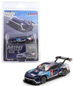 1/64 Mini GT 2024 Ford Mustang GT3 #65 Ford Multimatic Motorsports 2024 IMSA Daytona 24 Hrs Diecast Car Model