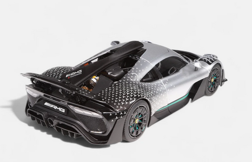1/18 NZG Mercedes-Benz AMG ONE (Silver with Mercedes Stars) Diecast Car Model