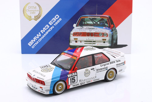 1/18 Werk83 1989 BMW M3 (E30) #15 DTM Champion BMW M Team Schnitzer Roberto Ravaglia Diecast Car Model