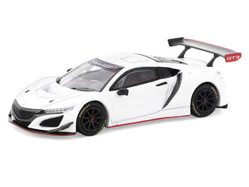1/64 Poprace Top Honda NSX GT3 EVO22 (White) Diecast Car Model