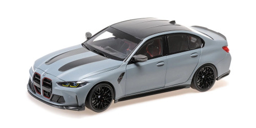 Minichamps BMW M3 1/18スケールモデル ミニカー 1/18 Minichamps 2024 BMW M3 CS G80 (Grey Metallic) Diecast Car