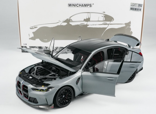 1/18 Minichamps 2024 BMW M3 CS G80 (Grey Metallic) Diecast Car Model