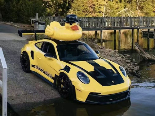 1/64 LMLF Porsche 911 992 GT3 RS with Luggage (Yellow) Car Model