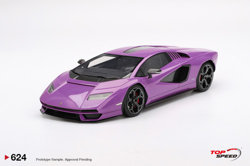 1/18 Top Speed Lamborghini Countach LPI 800-4 (Nero Maia Black