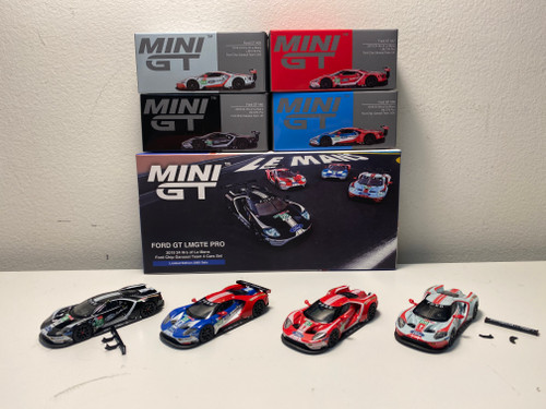1/64 Mini GT Ford GT LMGTE PRO 2019 24 Hrs of Le Mans 4 Cars Set