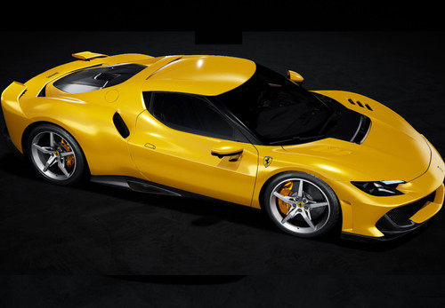 その他 T 1/43 BBR Ferrari 296 Speciale A (Giallo Tristrato Yellow) Car