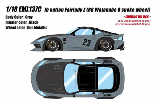 1/18 Makeup LB Nation Nissan Fairlady Z (RS Watanabe 8 Spoke