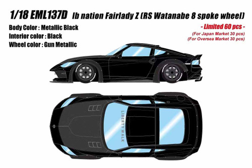 1/18 Makeup LB Nation Nissan Fairlady Z (RS Watanabe 8 Spoke