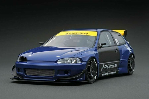 1/18 IG Ignition Model Pandem Honda Civic EG6 (Blue) Car Model IG1051