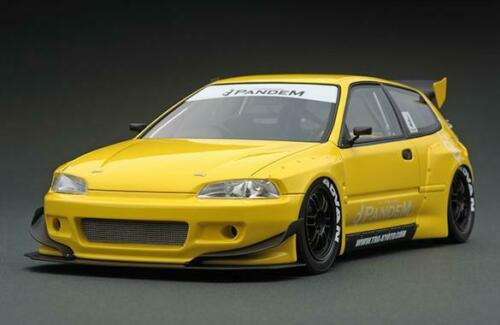 1/18 IG Ignition Model Pandem Honda Civic EG6 (Black) Car Model