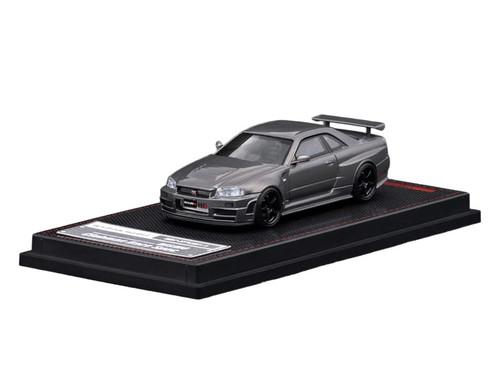 1/64 IG Ignition Model Nissan Skyline GT-R GTR R34 Nismo Omori Factory CRS (Grey) Car Model