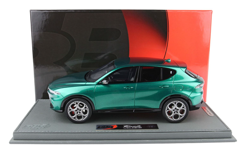 1/18 BBR Alfa Romeo Tonale Veloce Plug-In Hybrid (Green Montreal) Resin Car Model Limited 40 Pieces