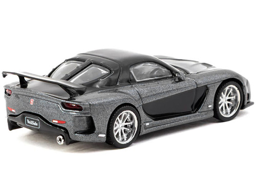1/64 Tarmac Works Mazda RX-7 VeilSide Fortune7 (Grey Metallic & Black) Diecast Car Model
