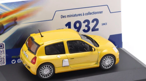 1/43 Solido 2003 Renault Clio V6 PH.2 Jaune Sirius (Yellow) Diecast Car Model