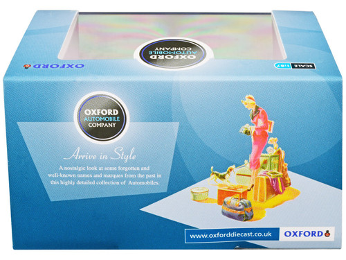 1961 Cadillac Sedan DeVille Ebony Black with White Interior 1/87 (HO) Scale Diecast Model Car by Oxford Diecast