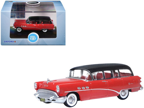 1/18 BOS 1957 Buick Century Caballero Estate Wagon (Red) Resin Car