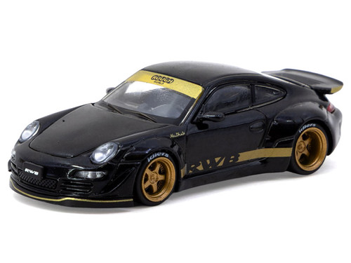 1/64 Tarmac Works Porsche 911 RWB 997 (Black) Diecast Car Model