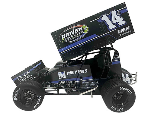 1/18 ACME 2025 #14 Jason Meyers Racing Sander Engineering Four C’s Construction Sprint Car Corey Day Diecast Car Model