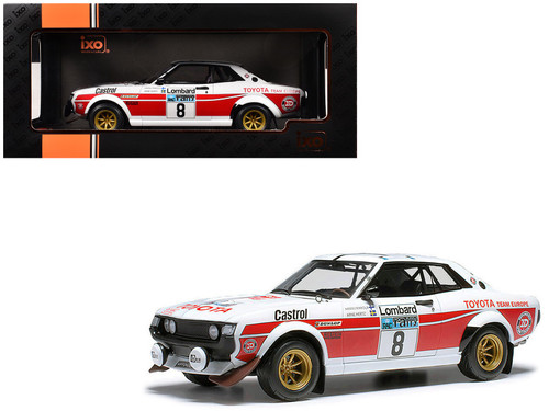 1/18 OTTO 1977 Toyota Celica RA21 White Rac Rally Car Model