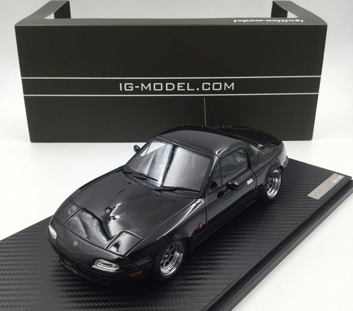 1/18 IG Ignition Model Mazda MX-5 MX5 Eunos Roadster NA (Black) Car Model IG0665