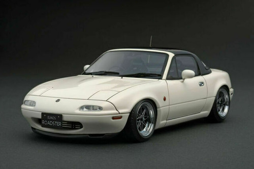 1/18 IG Ignition Model Mazda MX-5 MX5 Eunos Roadster NA (White) Car Model IG0664