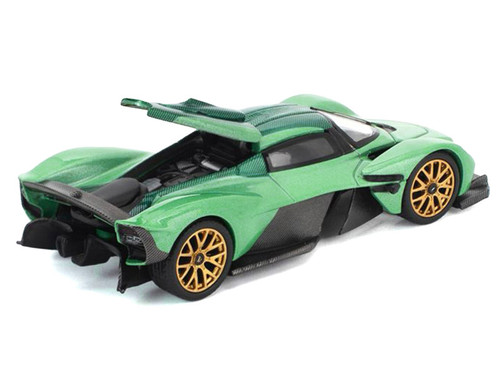 1/64 Poprace Aston Martin Valkrie Iridescent Emerald Green Diecast Car Model