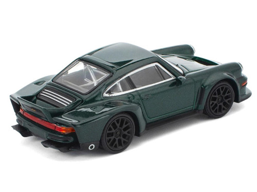 1/64 Poprace Porsche 911 Singer DLS Turbo Green Diecast Car Model