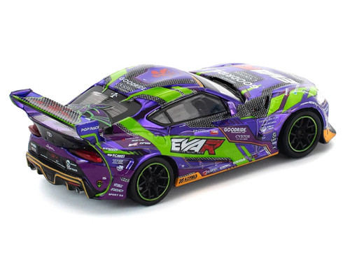 1/64 Poprace Toyota Supra Eva RT Test Type-01 Goodride Pandem Diecast Car Model